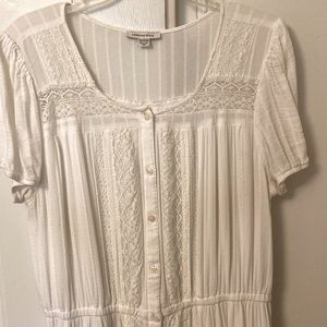 Adorable Abercrombie white gauze dress